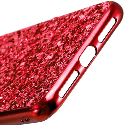 Compatible with Iphone Case,Crystal Diamond Glitter Bling Sparkly Soft Shockproof Cover for Women Girls Phone Case (Red,Iphone 11 Pro Max)