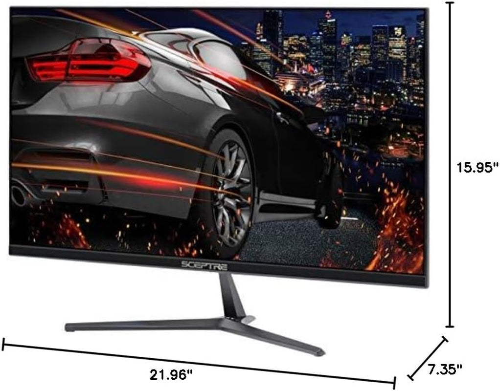 E255B-1658A 25" 165Hz 144Hz 1Ms AMD Freesync Gaming LED Monitor 2X HDMI 2.0 1X Displayport RTS FPS Build-In Speakers, Machine Black, Metallic Black