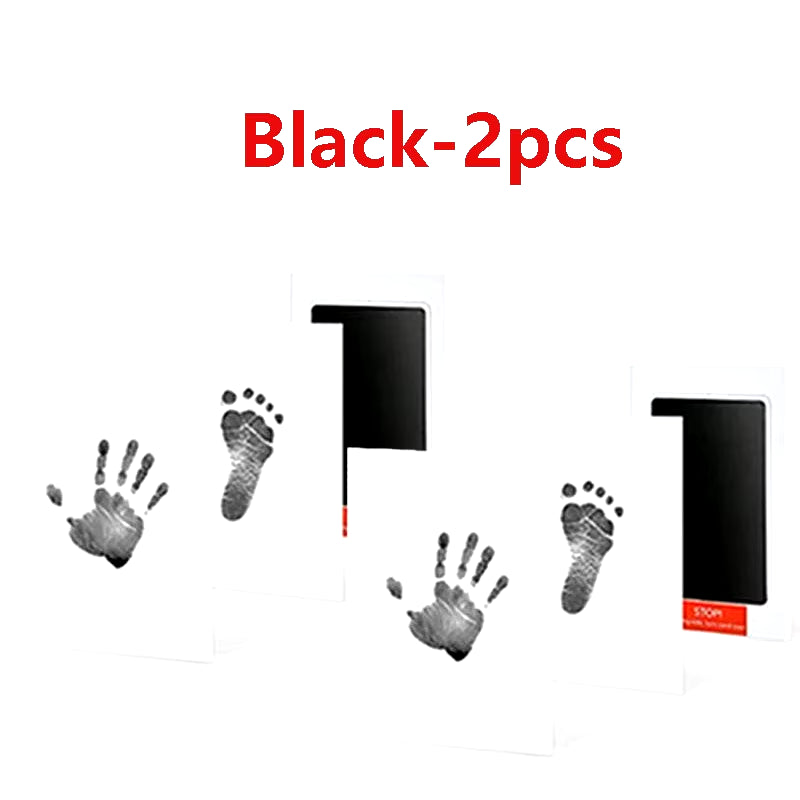 2/4Pc Baby Handprint Footprints Ink Pads Safe Non-Toxic No-Touch Skin Inkless Inkpad Kits Pet Cat Dog Paw Prints Souvenirs Gifts