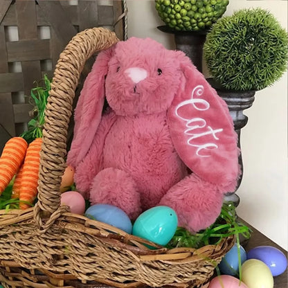 Personalized Embroidered Plush Bunny Toy