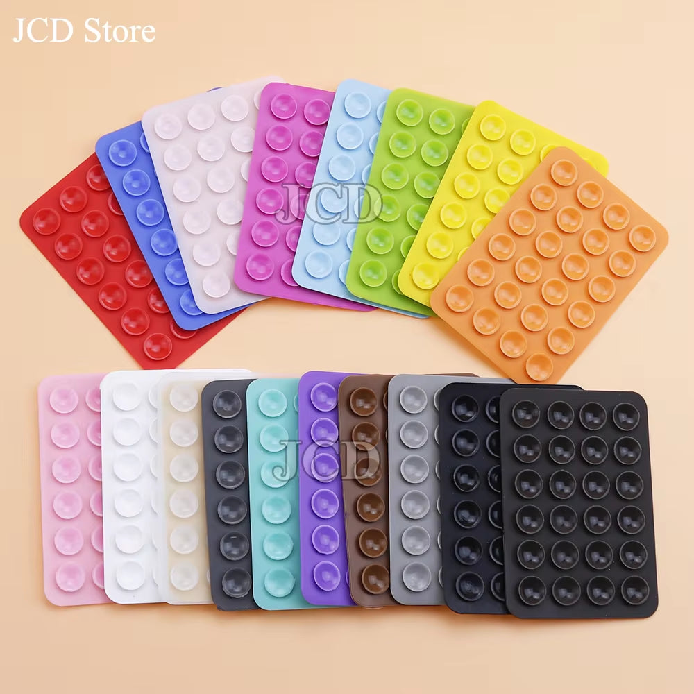 Silicone Suction Pad Back Sticker Suction Cup Phone Holder Silicone Cup Mat Smartphone Wall Stand Fixed for Glass Ceramic Tiles