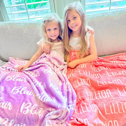 🎁BUY 2 FREE SHIPPING🎁 High Quality Super Soft Custom Family Name Blanket