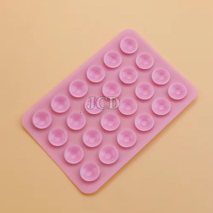 Silicone Suction Pad Back Sticker Suction Cup Phone Holder Silicone Cup Mat Smartphone Wall Stand Fixed for Glass Ceramic Tiles