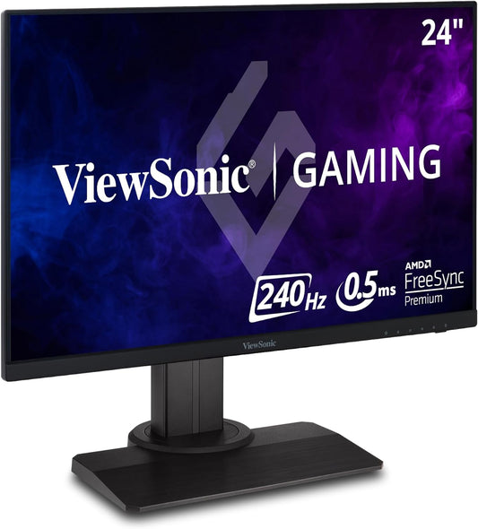 OMNI XG2431 24 Inch 1080P 1Ms 240Hz Gaming Monitor with AMD Freesync Premium, Advanced Ergonomics, Eye Care, HDMI and Displayport for Esports