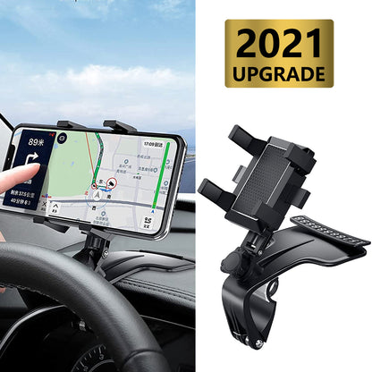 Universal Car Phone Holder Mount 360 Degree Rotation Dashboard Cell Phone Holder