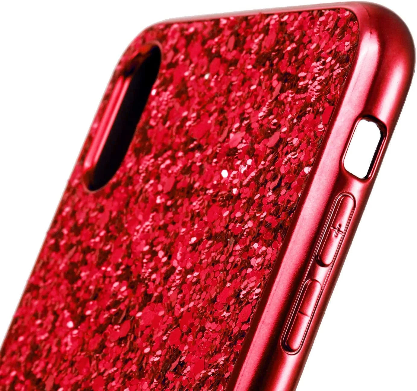 Compatible with Iphone Case,Crystal Diamond Glitter Bling Sparkly Soft Shockproof Cover for Women Girls Phone Case (Red,Iphone 11 Pro Max)