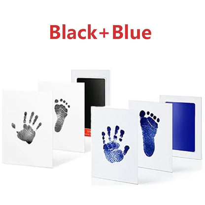 2/4Pc Baby Handprint Footprints Ink Pads Safe Non-Toxic No-Touch Skin Inkless Inkpad Kits Pet Cat Dog Paw Prints Souvenirs Gifts