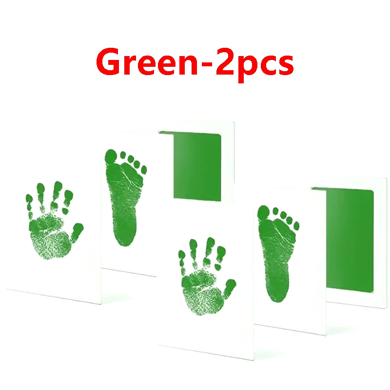 2/4Pc Baby Handprint Footprints Ink Pads Safe Non-Toxic No-Touch Skin Inkless Inkpad Kits Pet Cat Dog Paw Prints Souvenirs Gifts