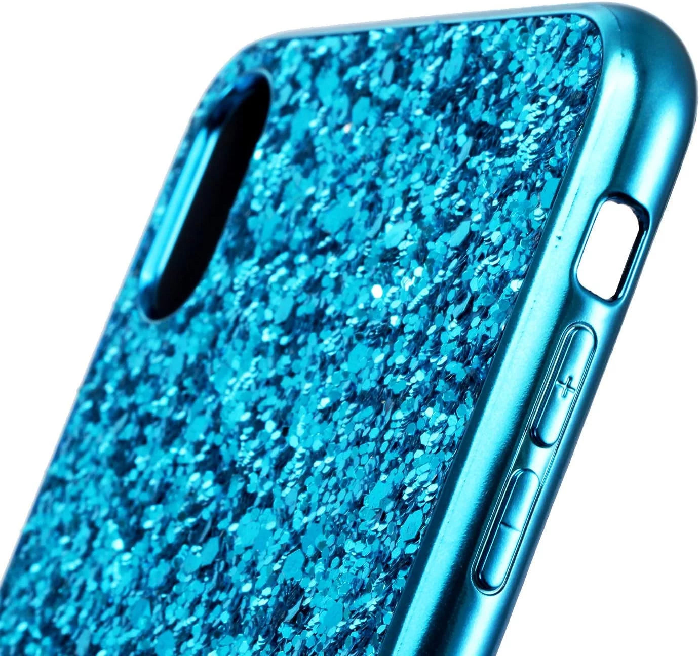 Compatible with Iphone Case,Crystal Diamond Glitter Bling Sparkly Soft Shockproof Cover for Women Girls Phone Case (Blue,Iphone 12 Pro)